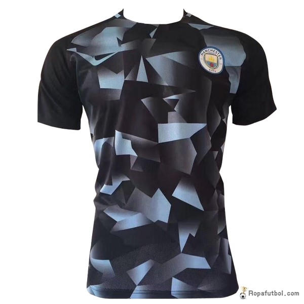 Camiseta Entrenamiento Manchester City 2017/18 Negro Gris